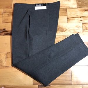 NWT Liz Claiborne Grey Knit Pants Slacks Size XL